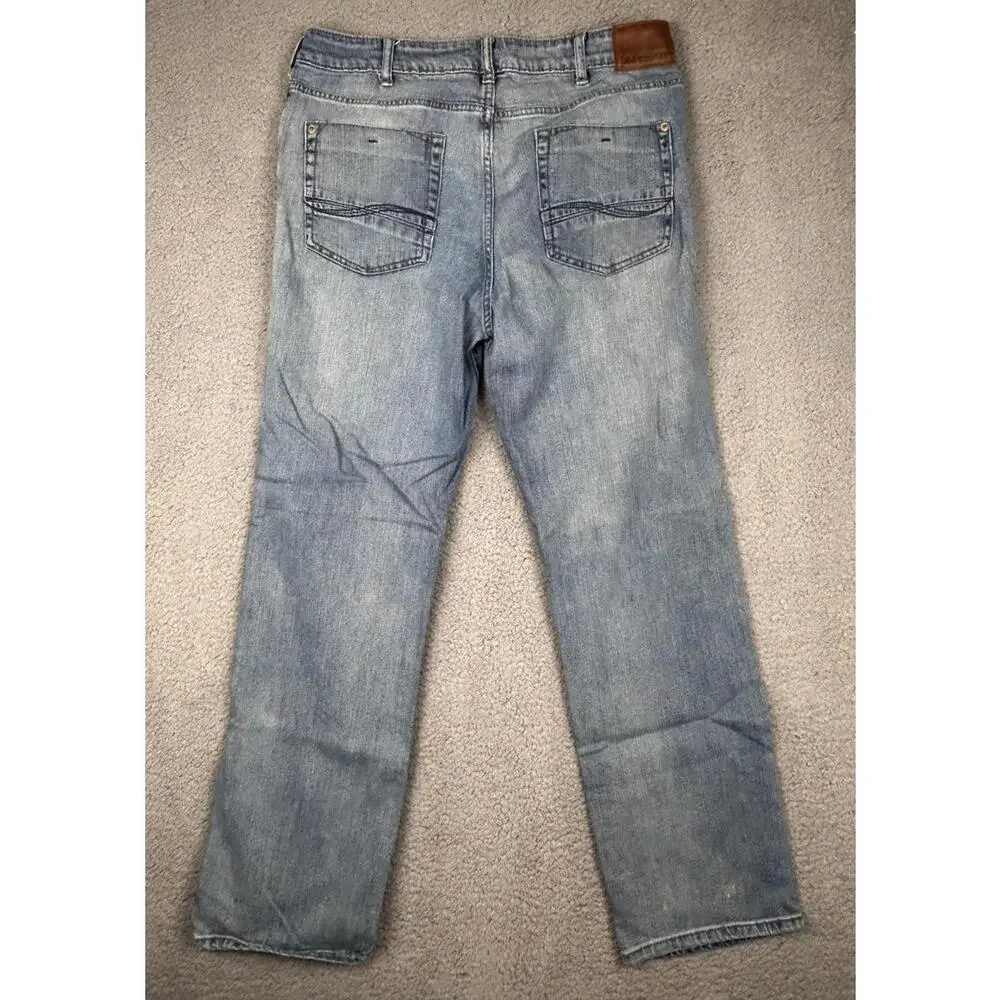 Lee Modern Series Straight Leg Jeans Mens Sz 34 Stretch Denim 5-Pockets Classic - Picture 4 of 13